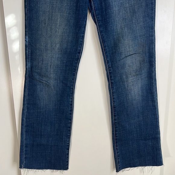 LEVI’S crop slimming boot denim blue jeans - Picture 6 of 12